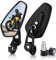 MICTUNING Motorradspiegel – Lenkerende Rückspiegel, kompatibel mit den meisten Honda Grom, Yamaha, Kawasaki, Ducati, Suzuki und mehr