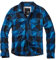Brandit Check Shirt Long Sleeve, Farbe: Black+Blue, Größe: M