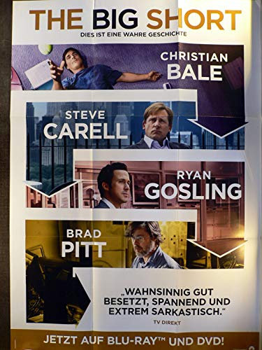 The Big Short - Brad Pitt - Videoposter A1 84x60cm gefaltet (g)