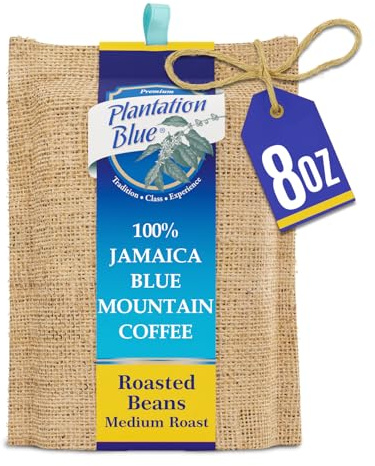 Authentic Jamaican Blue Mountain Coffee, Whole Bean, Medium Roasted, 227g