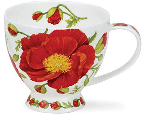 Dunoon Tasse aus feinem Knochenporzellan, (Papaver)