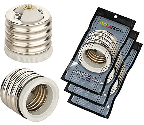 ISOLATECH 3x E40 auf E27 Adapterfassung (max. 250V/2A)