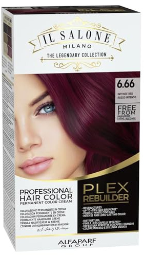 Alfaparf Milano Il Salone Plex Rebuilder Color Kit 6.66 Intensives Rot - permanente Färbecreme