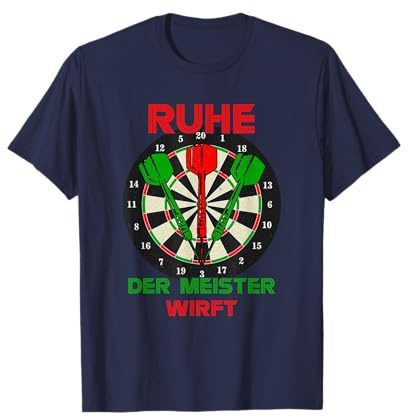 Ruhe der Meister wirft Dart T-Shirt