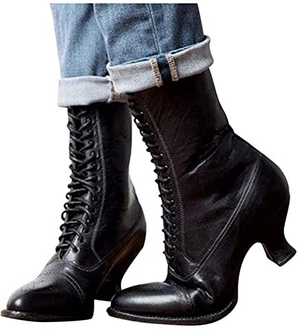 Kobilee Chelsea Boots Donna Bassi Morbidi Cowboy Anfibi Scamosciati con Tacco Autunnali Invernali Pelle Stivaletti Stivali Calzino Comode Chunky Stringati Eleganti Ankle Chelsea Boots