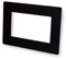 Double & Single Light Switch Surround Acrylic Finger Plate Panel Socket Multiple Colours (Double, Black)