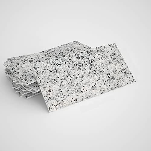 Alwayspon Adesivo da parete in vinile effetto pietra, 32 pezzi, per trasferimenti di piastrelle autoadesivo, adesivo per cucina, bagno e parete