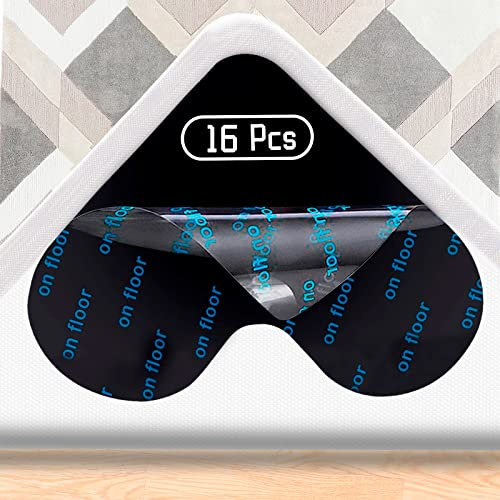 banpa Antirutschmatte für Teppich, 16 Stück Waschbare und Wiederverwendbare Teppich Antirutschunterlage, antirutsch Pads aus hochwertigen Materialien Zur Verhinderung des Verrutschens des Teppichs