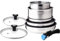 Arthur Martin AM2493 8-Piece Stainless Steel Kitchen Cookware Set with Removable Handle for All Heat Sources Including Induction