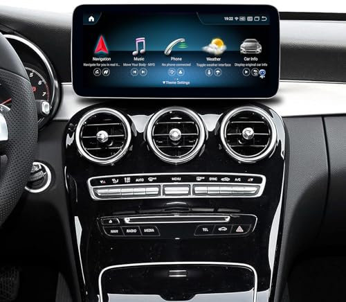 Road Top Android 13 Autoradio Carplay Touchscreen 12.3 Car Radio für Mercedes Benz C GLC GLA CLA Klasse W205 W176 X156 C117 2015-2018 Jahr NTG5.0, Unterstützung Kabellos Carplay, Android Auto