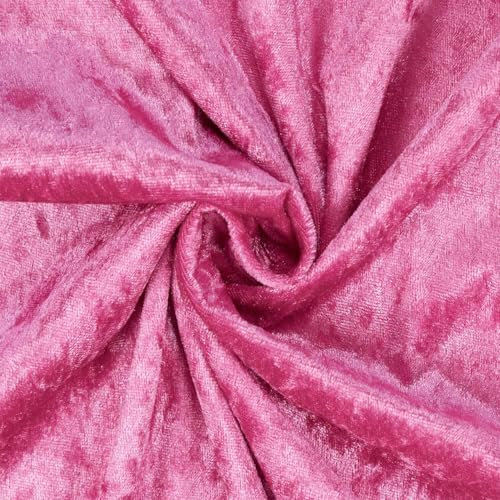 Pannesamt Stoff glänzend, uni pink (Länge am Stück: ab 50cm / Breite: 150cm)