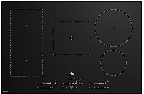 Beko HII85770UFT piano cottura Nero Da incasso 80 cm Piano cottura a induzione 5 Fornello(i) (Ricondizionato)