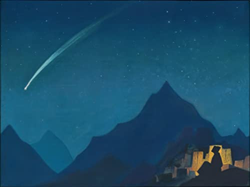 MSTECO Reproduktion Leinwanddruck Und Poster Wandkunst Bild Stern des helden von nicholas roerich für Wohnkultur 60x90cm