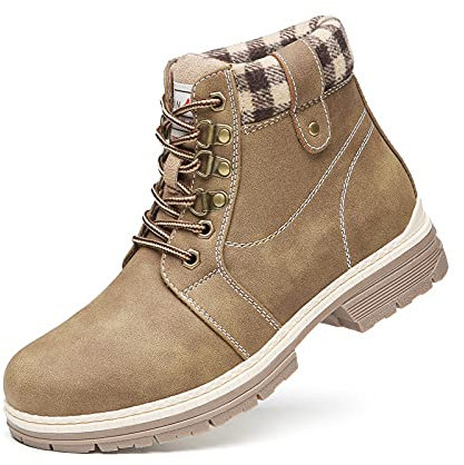 ANJOUFEMME Frauen Wandern Schnee Winterstiefel - Damen Trekking Walking Stiefel Wasserdicht Camping Backpacking Outdoor Schuhe FNW18-G-DE-KHKAI-41