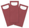 itenga 24x Bestecktasche aus Papier mit kleiner weißer Serviette Besteckserviette Pochette (bordeaux rot)