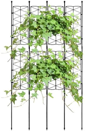 Traliccio Per Piante - Traliccio Da Giardino Per Piante Rampicanti, Supporto Per Piante In Ferro, Pannelli A Griglia In Reticoli Metallici, Struttura Per Piante Porta Piante Da Giardino