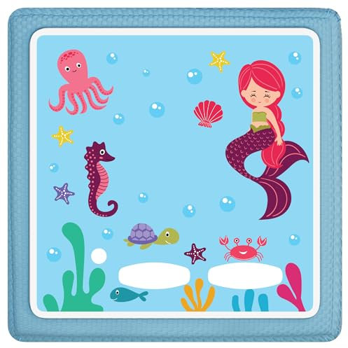 Gumpie Schutzfolie für Toniebox Jungen & Mädchen (Meerjungfrau) - Vinyl Hülle, Bezug & Folie selbstklebend & Kratzfest für Tonie Box - Zubehör & Ersatzteile für Kinderspielzeug - Überzug zum Kleben