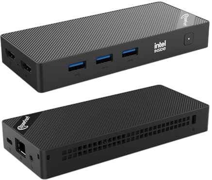 youyeetoo BY52 Mini Pc, Intel N100 CPU -12th Gen Alder Lake - bis zu 3.4GHz, 12 / 16GB LPDDR5 RAM, 256GB- 1TGB NVME SSD, Mini Gaming PC, mit Dual HDMI 2.0 4K,Office/HTPC (16GB+1TGB SSD)