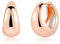 ASH'S CHOICE Roségold Creolen Kleine Damen - Silber 925 Ohrringe Klobig Dick Knorpel Kreolen Huggie Leicht Breit Chunky