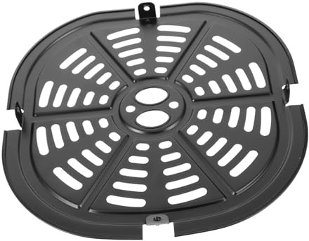 Heißluftfrittier Gitter Ersatzplatte aus Edelstahl Schwarz für Airfryer