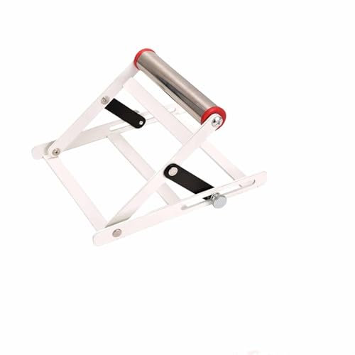 Foldable Angle Grinder Stand Table Saw Stand Height Adjustable 55-135mm Cutting Machine Support Frame,Stainless Steel Metal Cutting Machine Work Support Stand with Roller Attachments(1 Pc)