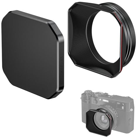 NEEWER Quadratische Streulichtblende für X100V/X100VI, verhindert Streulicht und Reflexionen, Nicht kompatibel mit herkömmlichen Rundfiltern, schwarz, CA088