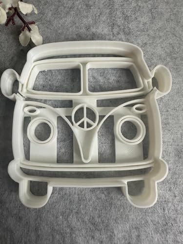 Ausstechform, Campervan, Ausstecher, Cookie Cutter, Ausstecher, Backform, Keksausstecher (L: 10 x 9,5 x 1,2 cm)