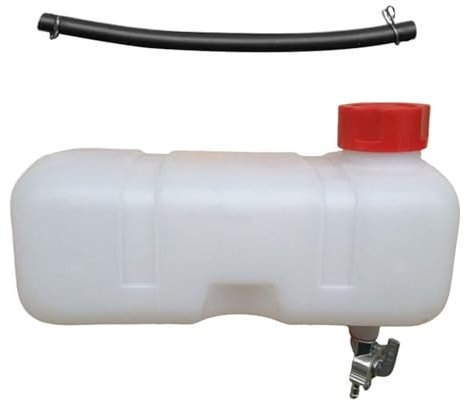 FLCPJGV Gruppo Serbatoio Carburante con Rubinetto, Ricambi Motore a Benzina a Contenitore, Vaso dell'olio con Coperchio, per Decespugliatore 1E43F Trimmer Tosae, Dare un tubo d'olio, 22x10.5x8.5 cm