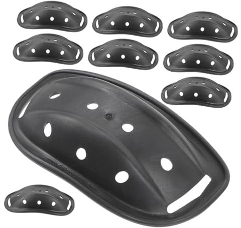 JECOMPRIS 15st Helmschutz Kinnriemenpolster Helm Kinnschalen Schutzhelm-kinnpolster Kinnpolster Für Fußball Kinnpolster Für Gesichtsmaske Kinnschutz Für Football-Helm Plastik Black
