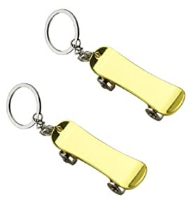 CONGARTENO Schlüsselanhänger Aus Legierungsmaterial 2er-pack Skateboard-schlüsselring Einfach Anzubringen Für Autoschlüssel Hausschlüssel Dekorativ Als