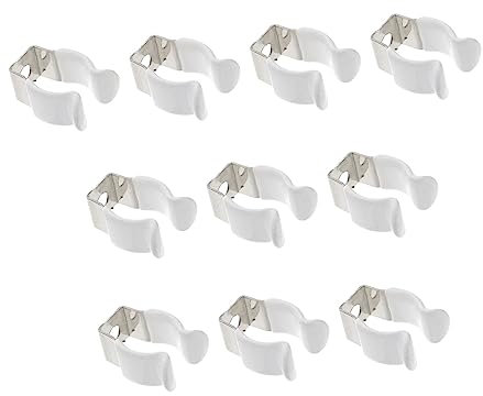 BESTOYARD 10stücke Led Lichtrohr Klemme Rohr Klemme Lampe Halter Halter Wand Clip U-klammer Metallklammer Für Led Leuchtstoffröhre Lampenfassung