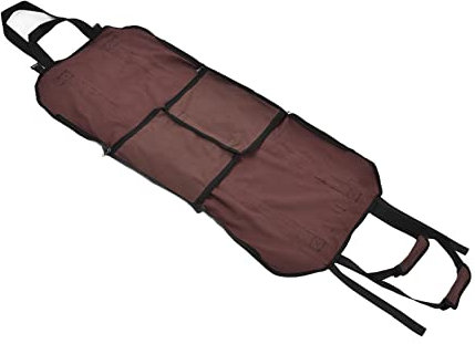 Brennholzträger, Holzträger mit Reißverschlüssen, Tragbarer, Robuster Oxford-Stoff-Holzträger für Brennholz für Garten, Picknick, Camping, Verpackung (BROWN)
