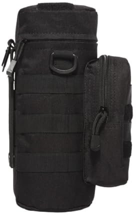 Whakano Molle Porte-bouteille d'eau pour Stanley Cup, sac à gourde militaire, porte-bouteille sac à dos, porte-bouteille tactique pour l'extérieur, la randonnée, le vélo, la course, le camping, noir