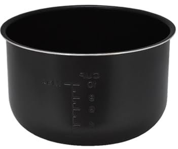PYQMZTRV Revestimiento for Olla a presión eléctrica de 1,6/3/4/5/6 l, Antiadherente, for Olla arrocera, Color Negro, Cristal, Accesorios for ollas, Compatible con Midea(6L)