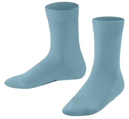 FALKE Unisex Kids Family K So Sustainable Cotton Plain 1 Pair Socks, Blue Key Largo 6852, 3-5