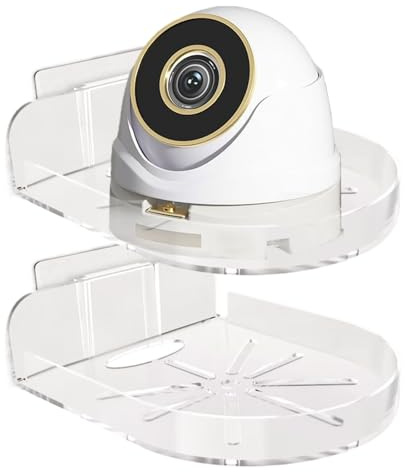 Honhoha Support Murale pour Babyphone,Étagre Murale Double pour Moniteur - Support de Rangement Sécurisé Murale pour Chambre d'enfant, Intérieur/Extérieur, Maison, Appartements et