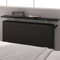 Loch & Skye Radiator Shelf MDF Wooden Floating Shelf with Brackets No-Drill Over Radiator Shelves for Heat Dissipation Floating Heater Top for Living Room, Bedroom, Home Decor (Black, 120cm)