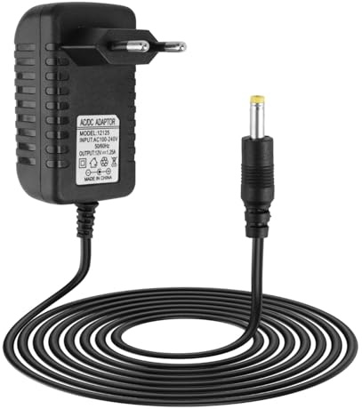 Alimentatore 15W per Echo Dot (3ª/4ª/5ª gen.), Echo Dot con orologio, Echo Show 5 (1ª/2ª gen.) Echo Spot Caricatore 12V, Cavo di alimentazione da 2m alimentatore echo 15w