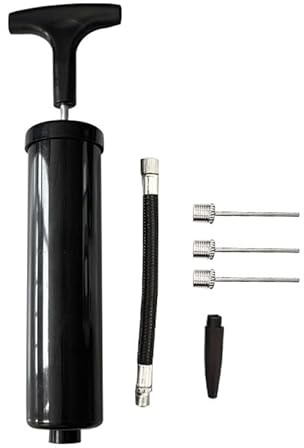 Tragbare Ballpumpe, Luftpumpe, Inflator-Set mit Nadel, Düse, Verlängerungsschlauch, Handpumpen für Basketball, Fußball, Volleyball, Wasserball, Rugby, Training, Sport, Ballon, Schwimmring