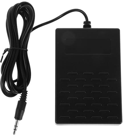 UPKOCH Sustainpedal für Keyboard mit -anschluss Kompatibles Fußpedal Gitarre Synthesizer und Musikkeyboards Robustes Design mit Polaritätsschalter