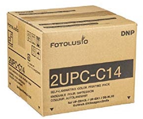 2UPC-C14 Medien für den Sony-SnapLab-Fotodrucker (400 Drucke) – 10,2 x 15,2 cm Papier- und Farbband-Set für UP-CR10L, UP-CX1 und DNP DS-SL10.