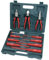 11Pc Screwdriver Plier Set - Voltage Tester, Slotted Phillips. Long Nose Tool | with Carry Case, Hand Tools Kit | Electricians, Organised Tool Box, Strong & Durable | Test Volt