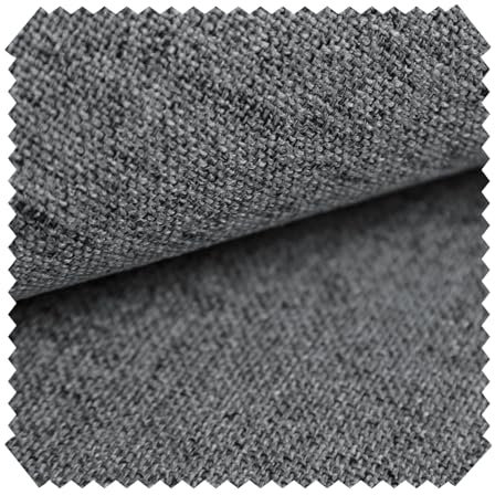 novely® AUEN Premium Möbelstoff | Webstoff | fein gewebter Polsterstoff | Meterware | Bezugsstoff | 1 lfm | 26 Farben (24 Steingrau)