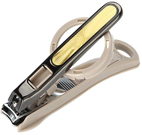 Nikou Coupe-ongles - Coupe-ongles en acier inoxydable Grand coupe-ongles coupe-ongles avec outil de manucure en loupe