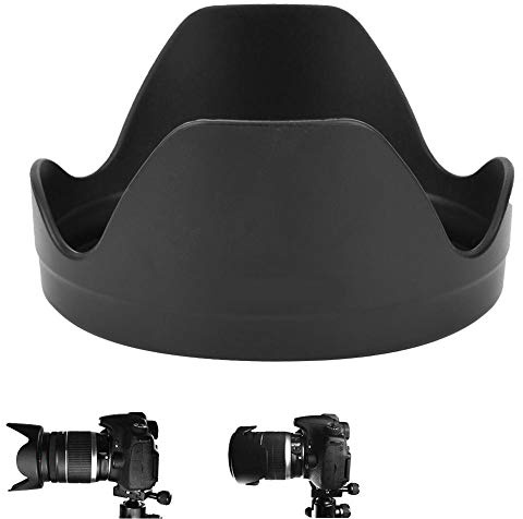 Bindpo EW-78E Gegenlichtblende, Kameraobjektiv Sonnenschutz Regenschutzabdeckung Ersatz für EF-S 18-135mm f/3.5-5.6 is USM, EF-S 15-85mm f/3.5-5.6 is USM