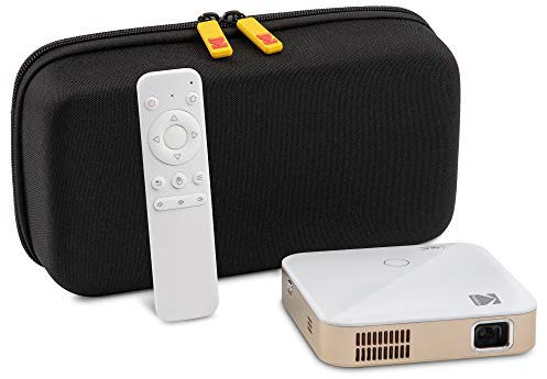 KODAK Luma 350 Portable Smart Projector w/Luma App | Up to 4K Ultra HD Rechargeable Video Projector w/Onboard Android 6.0, Streaming Apps, Wi-Fi with EVA Travel Case