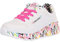 Skechers Uno Lite Lovely Luv, Scarpe Da Ginnastica Bambine e ragazze, Bianca White Synthetic H Pink Trim, 34 EU
