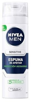 NIVEA Sensitive Rasierschaum, 200 ml, Weiß, Unisex, Körperpflege