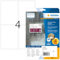 HERMA 4583 Wetterfeste Folienetiketten, 320 Blatt, 105 x 148 mm, 4 pro A4 Bogen, 1280 Stück, selbstklebend, bedruckbar, matt, blanko Klebeetiketten Aufkleber aus Folie, weiß