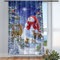 Violetpos Vorhänge Gardinen für Wohnzimmer Schlafzimmer 1 Stück Schneemann REH Fuchs Wald 135x225cm W/H